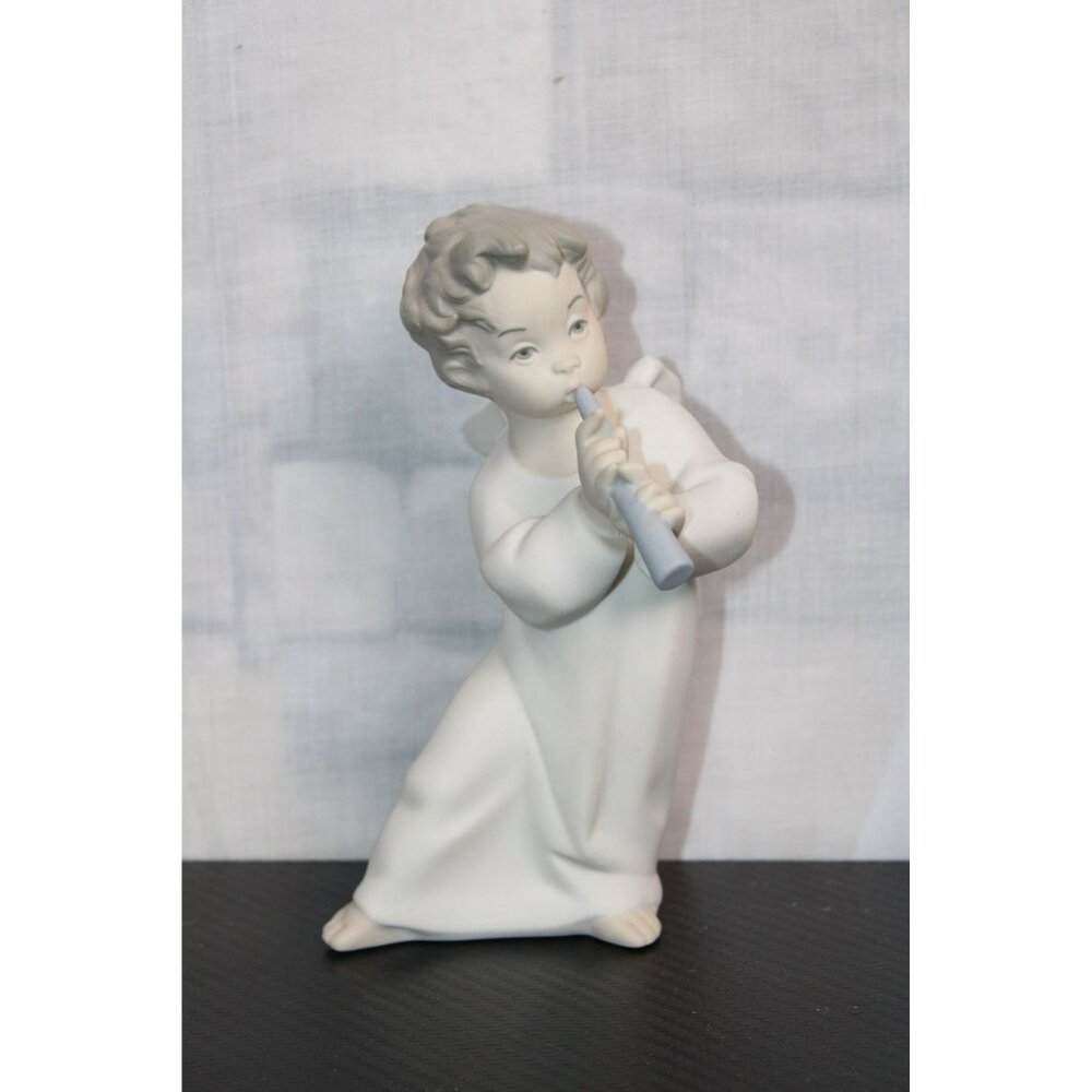 Antique Lladro Angle With Flute Home Decor